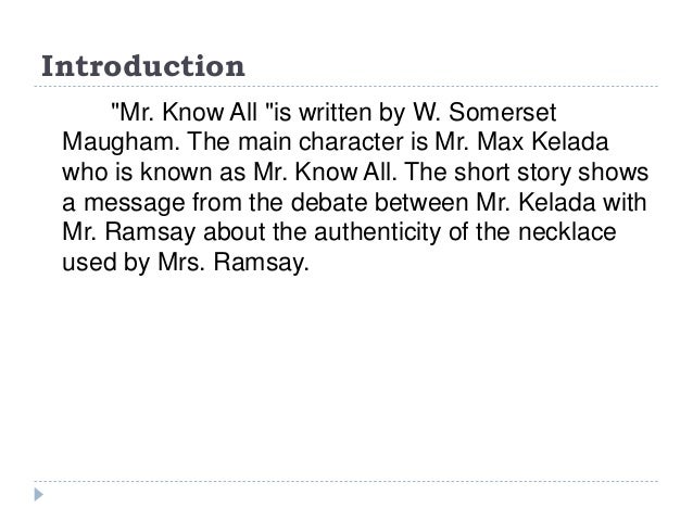 mr know all by somerset maugham wikipedia mr know all summary wikipedia